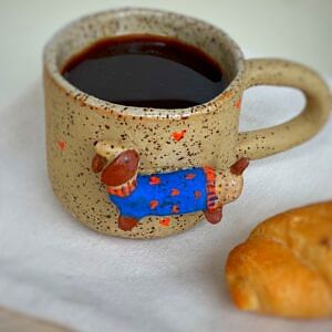 Dachund Mug - Blue